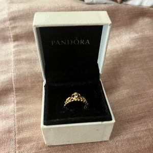 Pandora Princess Ring in Rose Gold size 4.5